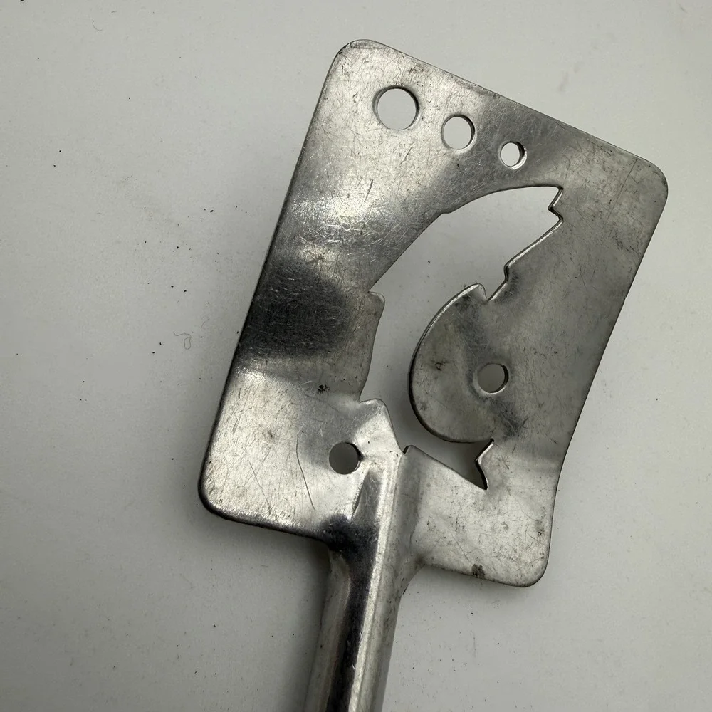 Vintage Old Collectible Metal‎ Silver Sardine Can Opener Decor Fish
